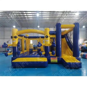 Castillo de salto combinado inflable del parque de 555M con tobogán para niños alquiler de fiesta en casa de rebote de cumpleaños 240127