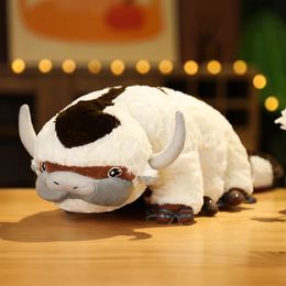 55cm Avatar Appa Plush Toys Momo Doll Anime Soft Stuled Animals Pillow Kids Kids cadeau 240416