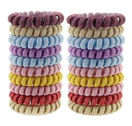 55cm tissu téléphone fil cordon cheveux cravate grandes filles enfants élastiques bandeaux anneau corde femmes Bracelets2564766