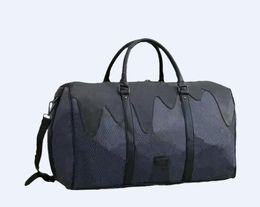 55cm sacs polochons dégradé couleur mode grande fleur hommes femmes sac de voyage duffle PU cuir bagages sacs à main grande capacité sport valises