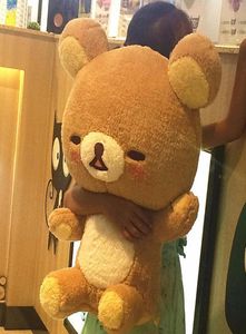 55 cm gigantische Rilakkuma beer knuffels levensgrote ontspannen kussen poppen zachte knuffels knuffel speelgoed Valentijnsdag kinderen gif H0825753523