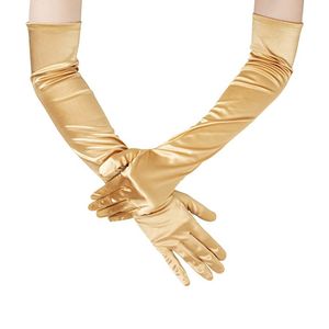 Gants de satin de 55 cm Gants de mariage en satin étendus accessoires de robe gants de mariée