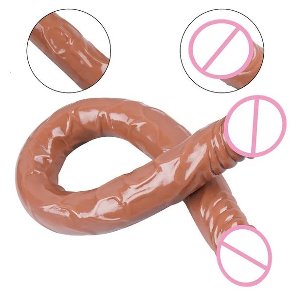 55 cm22 pulgadas de consolador súper enorme realista para lesbianas Masturbator Sex Products Dong Dong Peen Girls Anal Toy 240412