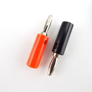 Clip d'alligator de 55 mm + sonde de test de bouchon de banane de 4 mm avec bouchons de bananier Cable Clips Clips Batterie Red Black