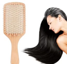 55pcs Cepillo para el cabello Peine de madera Cepillo para el cabello saludable profesional Cuidado del cabello para el cuero cabelludo DH8586