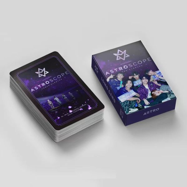 55pcs / set kpop astro nouvel album Drive to the Starry road lomo cartes de haute qualité Photocard kawaii idol astro fan fan cadeaux