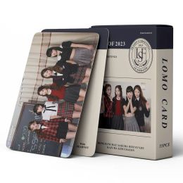 55pcs/set kpop le sserafim antifrágil nuevo grupo de niña fearless girls lomo tarjetas fotocard lindo cartón de cartel de impresión fanáticos