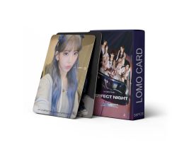 55pcs / set kpop le sserafim lomo cartes nouvel album kim chaewon photocards carte affiche autocollant girl groupe fans de fans de cadeaux