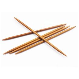 55 pcs aiguille de pull 11 tailles aiguille à double pointe en bambou à tricot en bambou à pointe pour les accessoires d'outils d'artisanat de bricolage