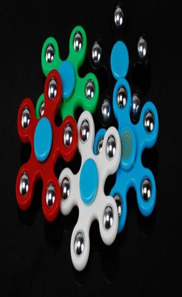 55pcslot caja de embalaje DHL FivePointed Star Spinner Fidget Toy Niños Spinning Top Hand Spinner Finger Focus Finger Spinner para 2429222