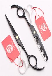 55quot 16cm Japón Titanio Pueple Dragon Brand Juego de corte de pelo Barbero Makas Tijeras de peluquería Pulido de cabello Cabello profesional 7743325