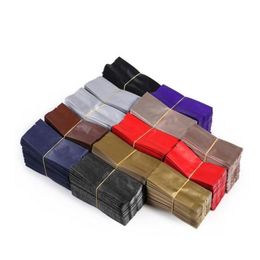 55x13cm thermoscellable côté gousset thé café ouvert sac de rangement papier d'aluminium intérieur papier kraft sacs d'emballage de thé 100pcs Knqbe Hpcjq