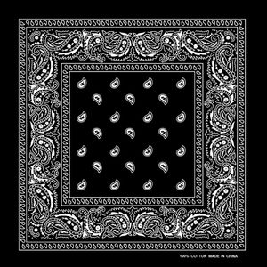 55x55 cm hoogwaardige hiphop bedrukte katoenen bandana unisex hoofd sjaal gratis en snelle express levering