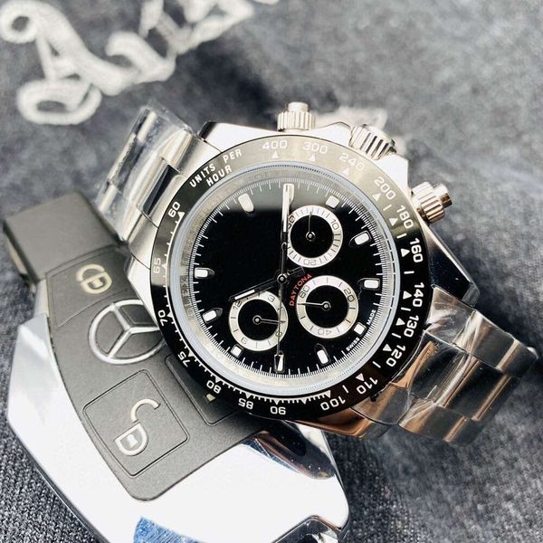 56 Laojia Yacht Ditongna Multi fonctionnelle Timing Men's Business Hinery Steel Band Watch