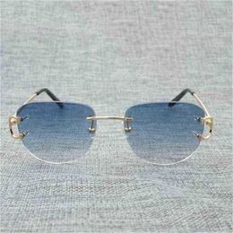 56% de réduction sur les lunettes de soleil 2023 Vintage Wire Wire Femmes pour les lunettes de luxe d'été Men Glasses Frame OCULOS DE SOL LAS GAFASKAJIA NOUVEAU