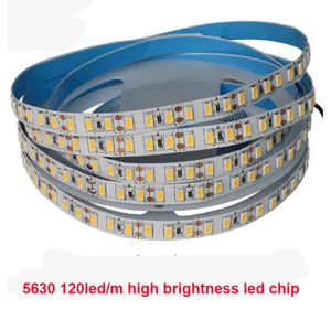 5630 LED bande lumineuse DC12V 5M 60LED/m 90led/m 120led/m 10000k ruban flexible rétro-éclairage canal lettres lumière publicitaire haute luminosité