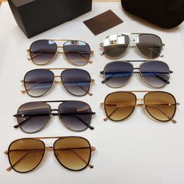 5645 Top Designer zonnebril Eenvoudige metalen bril met ovaal montuur Ultralicht Gemakkelijk te dragen Brillen UV400-bescherming met doos 52-21-145