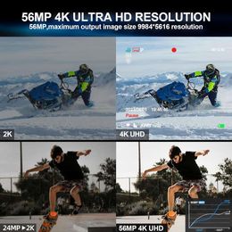 Appareil photo numérique 56MP pour la photographie et le vlogging YouTube - Caméra compacte 4K avec zoom 16x, écran de rabat à 180 °, caméra de point et de prise de vue pour les débutants
