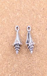 56pcs Antique Silver Bronze Plated Conch Shell Charms Pendant Pendre Collier Bracelet Bracelet Résultats 21116MM3493801