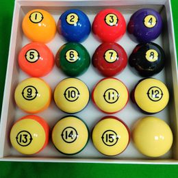 Bolas de piscina de 57.25 mm 16 piezas de juego completo de 2 1/4 pulgadas Billiards Pool Cue Balls Accessors