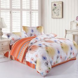 13mia Sheet Juego de ropa de cama bohemia cama doble tamaño queen (juego de 4), ropa de cama tribal colorida bohemia