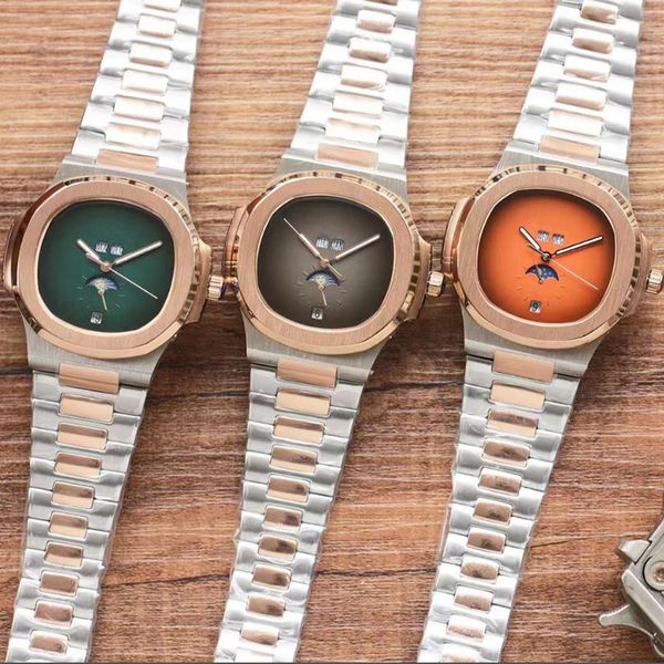 5711 AAAA+ RELOJES DE LUJO Nuevo diseñador de moda para hombres Matrícula de 40 mm de acero inoxidable 904 Glass de zafiro impermeable mecánico automático Orologio Di Lusso