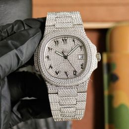5711 Montre de luxe 40mm Montres-bracelets 324SC FUS Mouvement mécanique automatique en acier Relojes Case Babysbreath Diamond Watch Montres pour hommes