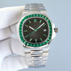 5711 Montre De Luxe diamant montre hommes montres 40mm 324 mouvement mécanique automatique en acier Relojes montres de créateurs Montres-bracelets 01