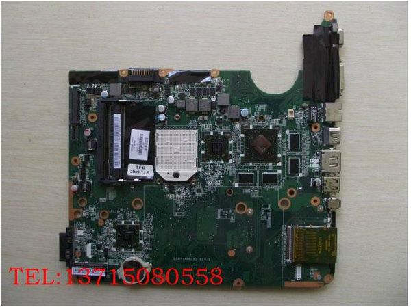 571187-001 para la placa base HP PAVILION DV6 DAUT1AMB6E0 placa base DDR2 HD4530/1G con 8 memoria vide totalmente probada envío gratis