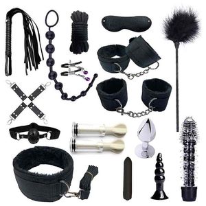 573C Verstelbare Fetish Games Erotische Accessoires Veilige BDSM Hoofdsteunen Kits Beginners Sm Bondage Set voor Dames Heren 210722279M