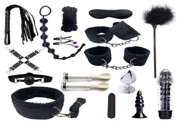 573C Jeux fétichistes réglables Accessoires érotiques Kits de retenue BDSM sécurisés Ensemble de bondage Sm pour débutants pour femmes et hommes 2107226034180