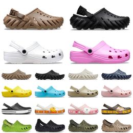 salehe bembury crocs charms croc Diseñadora zapatillas masculinas y femeninas clásicas zapatillas masculinas triples en blanco y negro sandalias de lujo 【code ：L】
