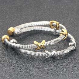 57 mm Designer Bracelet Classic Women Sieraden Luxe Chaming Tianium Steel 18K Silver Bracelet Brand Love Open Sieraden Gratis levering Moeder Gift