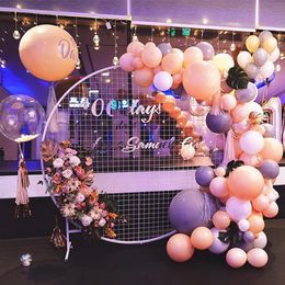 58 78 cm Cirkel Ballon Stand Hoepel Houder Bruiloft Ronde Ballon Bloem Achtergrond Boog Frame Baby Shower Outdoor Party decoratie Y264Y