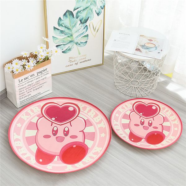 58/78cm kirby alfombra kawaii juego pperipheral mmat rroom decoración de felpa dormitorio estera sala decoración