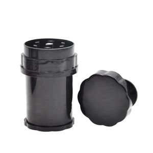 58 * 93 mm Smoking Med Container 4 Partes Molinillo de plástico Sistema de bloqueo de giro seguro Molinillos de pimienta Venta al por mayor Tabaco para fumar Hierba Muller