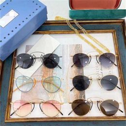 58% Высококачественные новые семейные солнцезащитные очки в круглой оправе Fengwang красные персонализированные мужские и женские солнцезащитные очки GG1034S