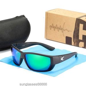 Gafas de sol con lentes 580p, gafas de sol Costas para hombres y mujeres Tr90, gafas deportivas para conducir, para pescar, espejo, lentes azules y rojas