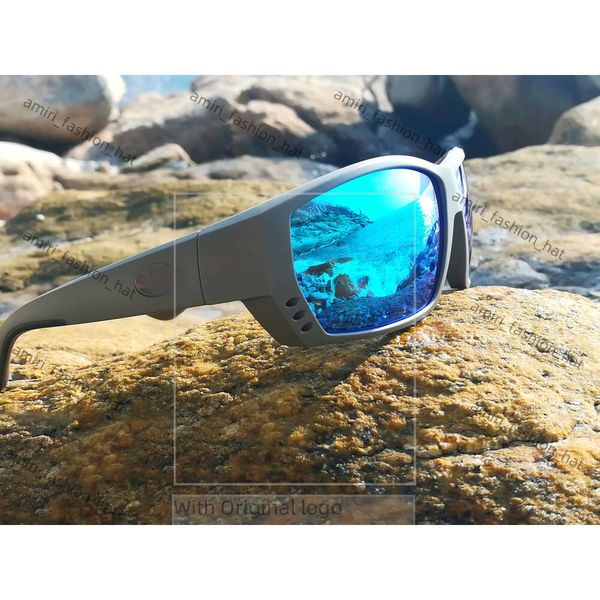 Lunettes de soleil 580p Costas Sunglasses Mens For Women Luxurys Black Blue Polarisé Lunettes de voyage Costa Lunettes de soleil Hommes