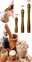 Molinillos de sal y pimienta de madera de 5810 pulgadas, molinillo para salsa de sal y pimienta, herramienta, licuadora, molinillo de pimienta, herramientas de cocina WX91014956405