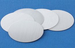 Estampado de aluminio en blanco de 58 mm 228 pulgadas de diámetro Raw cepillado Etiquetas de disco de círculo redondo 0758LT DHL 8493324