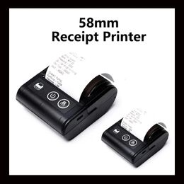 Impresora térmica portátil de 58 mm para teléfono iOS Android Computadora USB Bluetooth Termal Termal Impresora de impresora de pequeñas empresas 240417