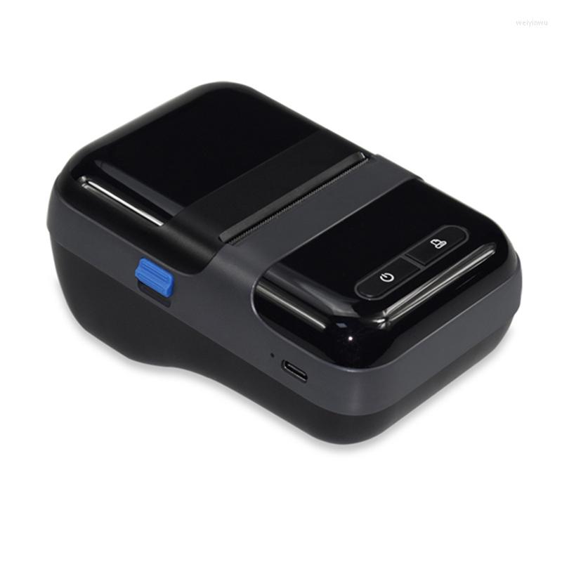 58mm Wirerless Android Bluetooth streckkodsklistermärke Skrivare Mini Portable Thermal Label Printer för 5815BT