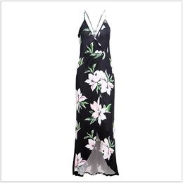 597 jumpsuits, casual jurken, rompers rok Floral jurk met mouwloze jurken Nuevo Estilo vestido para chicas mujeres wt19