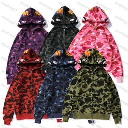 5A 2023 hommes femmes Designer camouflage hoodies mode pa impression ape wgm à capuche paris cardigan classique hiver manteau en peluche pull