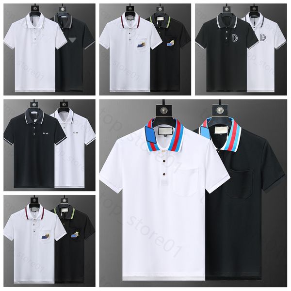 5A 2024 MENS POLO POLO CHIMES CHIRTES POLOS POUR HOMME FOCH FOCUME BRODEMERIE GARGE SNAE