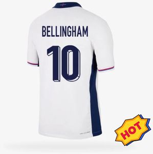 Livraison gratuite 5A + 24 25 Englands BELLINGHAM Soccer Jerseys 24 25 Équipe nationale TOONE Maillot de football BLANC BRILLANT KANE STERLING RASHFORD SANCHO GREALISH Hommes Kit Enfants