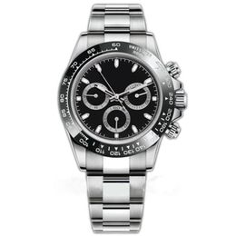 5A aaa kwaliteit zilveren horloge Automatische horloges Mechanisch Ontwerper montre de luxe 41mm Vouwgesp Goud Hardlex Waterdicht Stopwatch polshorloge ew fabriekshorloge