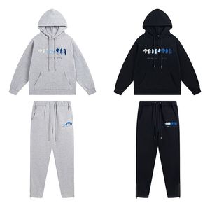 5A Black Mens Trapstar Hoodie Full Tracky Suit à capuche sport Nake Tech Tech Trapstar Track Suit Sportswear Suit Closers Pantalon Sweat-shirt Pantalon Jogging Taille S-XL