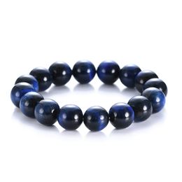 5A Blue Natural Tiger's Eye Stone Bracelets Bangle voor Vrouwen en Mannen Armband Mode Geschenken Kralen Accessoires Groothandelsprijzen